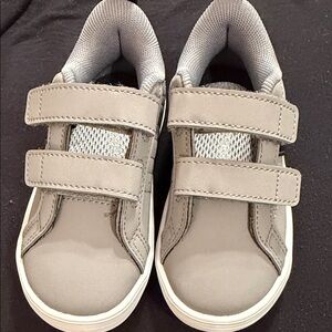 adidas Gray Kids Sneakers with Velcro